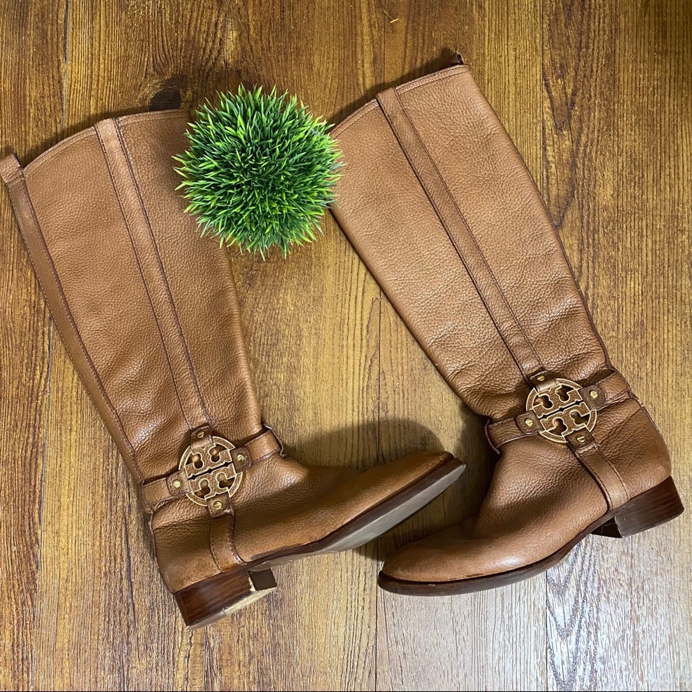 Tory Burch Amanda tall brown riding boots 8M